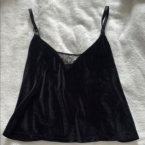 Forever 21 Black Velvet Camisole